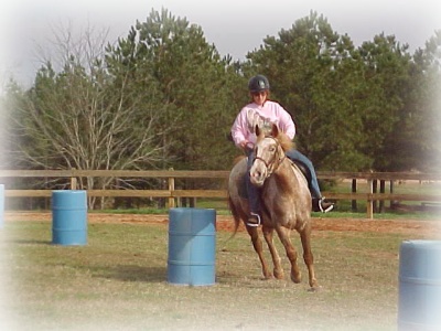 Buck and Lynda doing Barrels